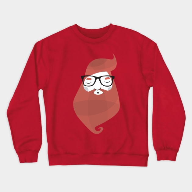 Hipster Crewneck Sweatshirt by volkandalyan